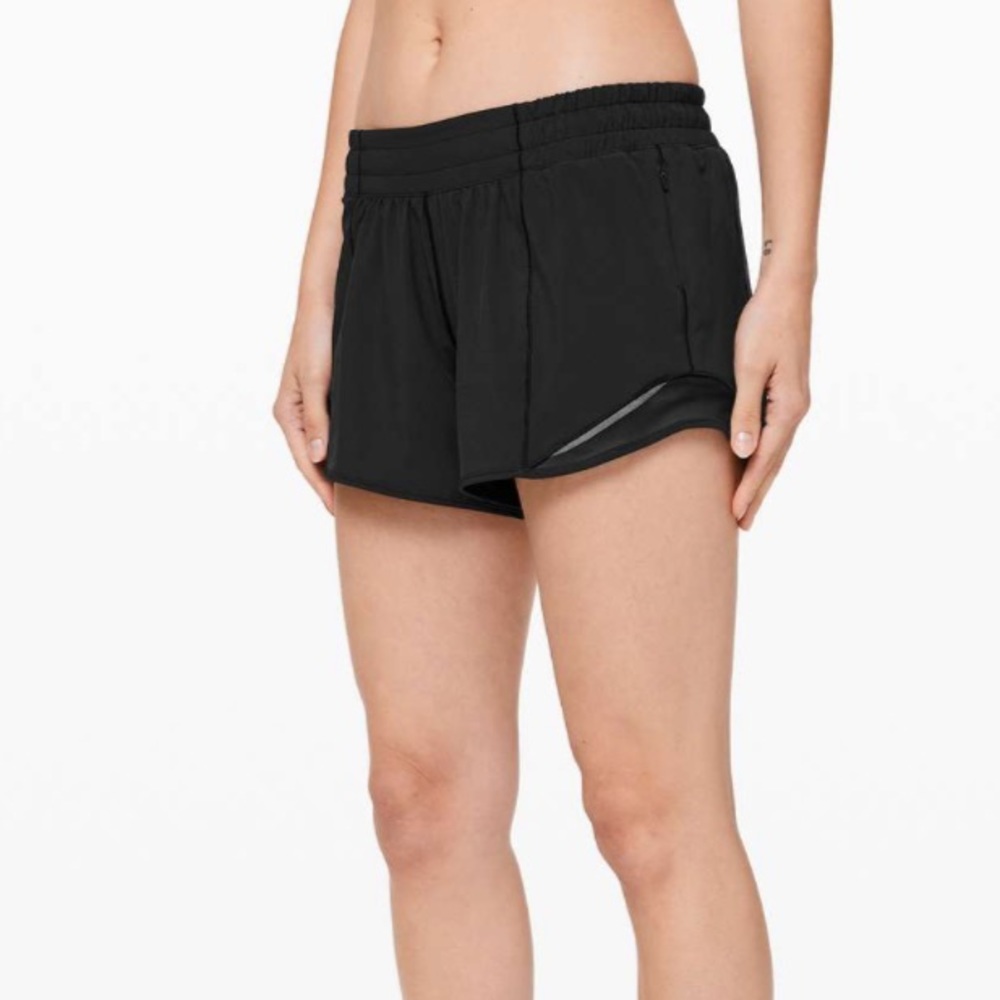 LULULEMON black hotty hot short ii long